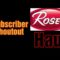 Subscriber Shoutout/Rose’s Haul/Herbs