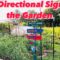 DIY Garden Directional Signs